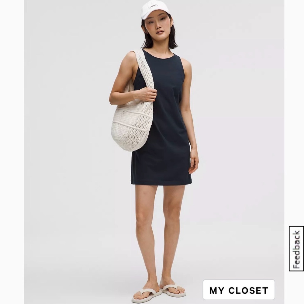 NWT lululemon Organic Cotton a, sz L, Navy Blue